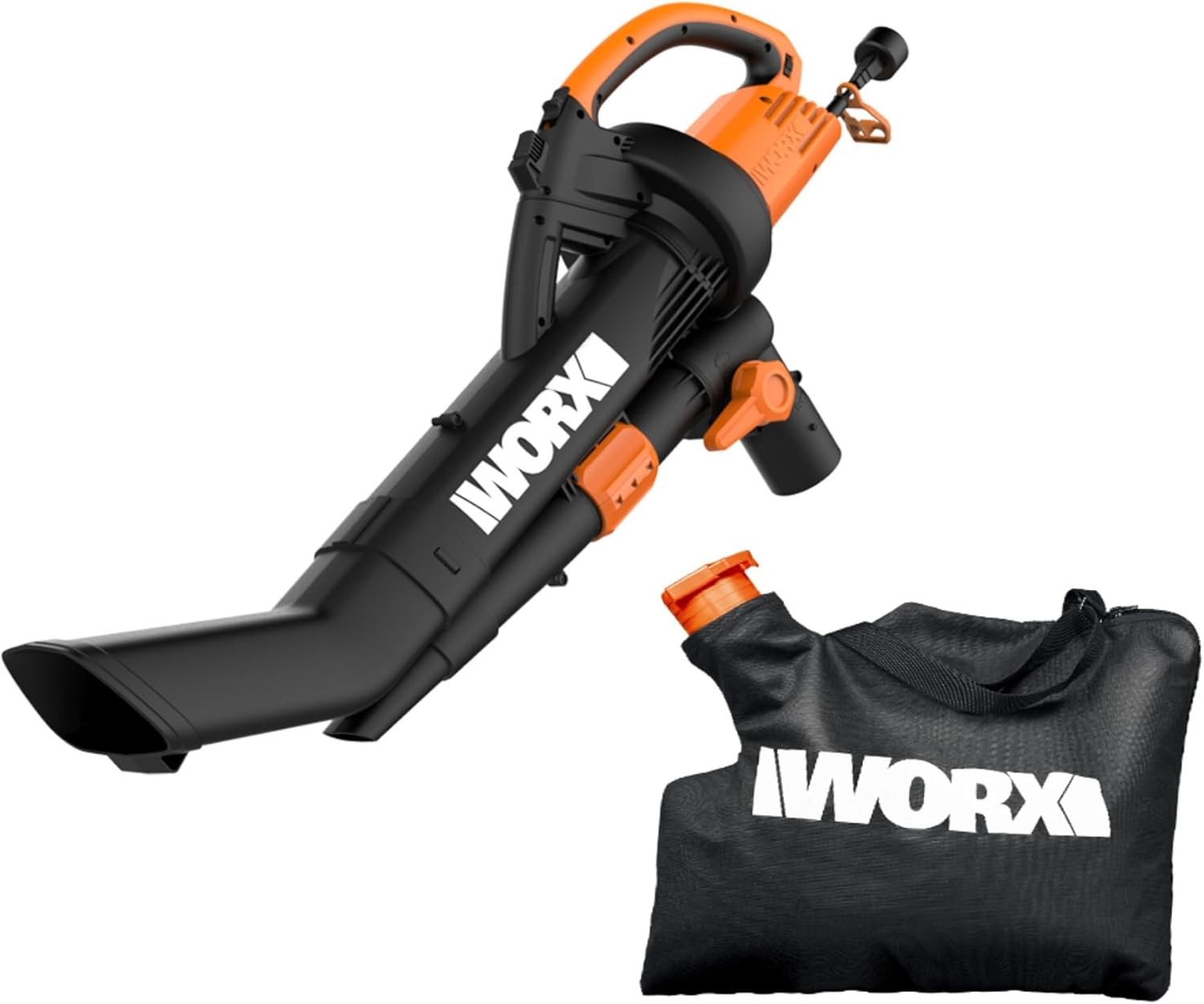 WG509 Worx TRIVAC 3-In-1 Electric Leaf Blower/Mulcher/Vacuum with Metal Blade