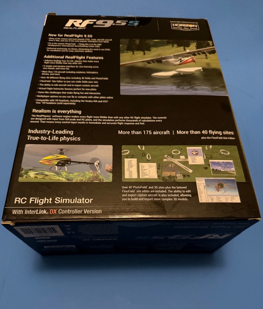 RealFlight RF 9.5s Flight Simulator with Spektrum Interlink-DX Controller