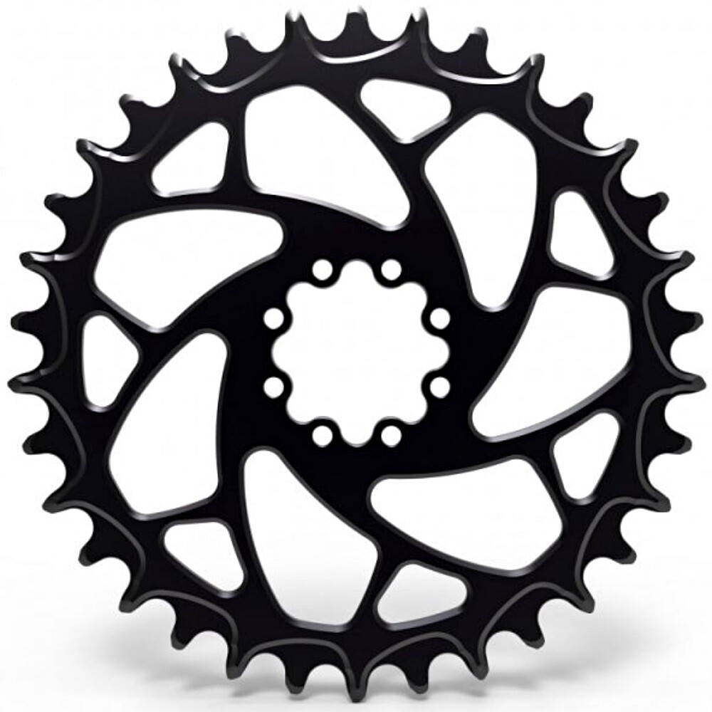 ALUGEAR 8-Bolt Boost Chainring for SRAM. Black