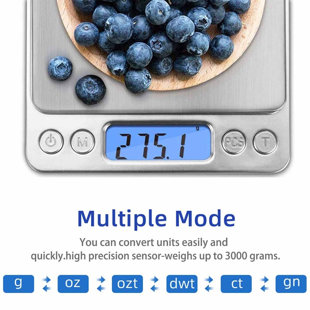 0.1G Precision LCD Digital Scale 3000G For Baking Weighing Kitchen Scale