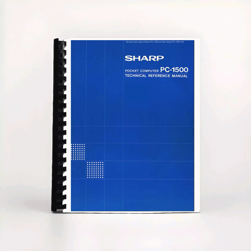 Technical Reference Manual for SHARP Pocket Computer PC-1500 C-1500A Calculator