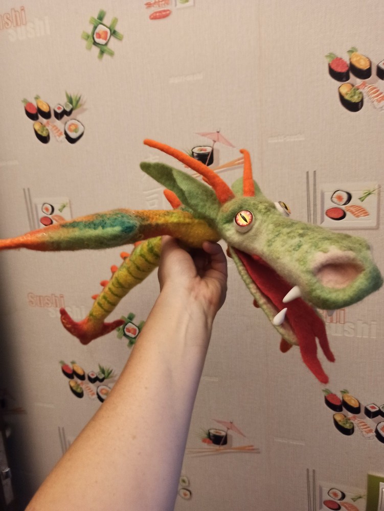 dragon made of wool
