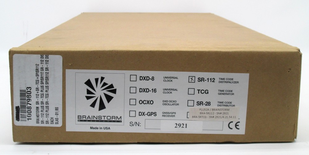 NEW/NOB Brainstorm Electronics SR-112 Time Code Distripalyzer
