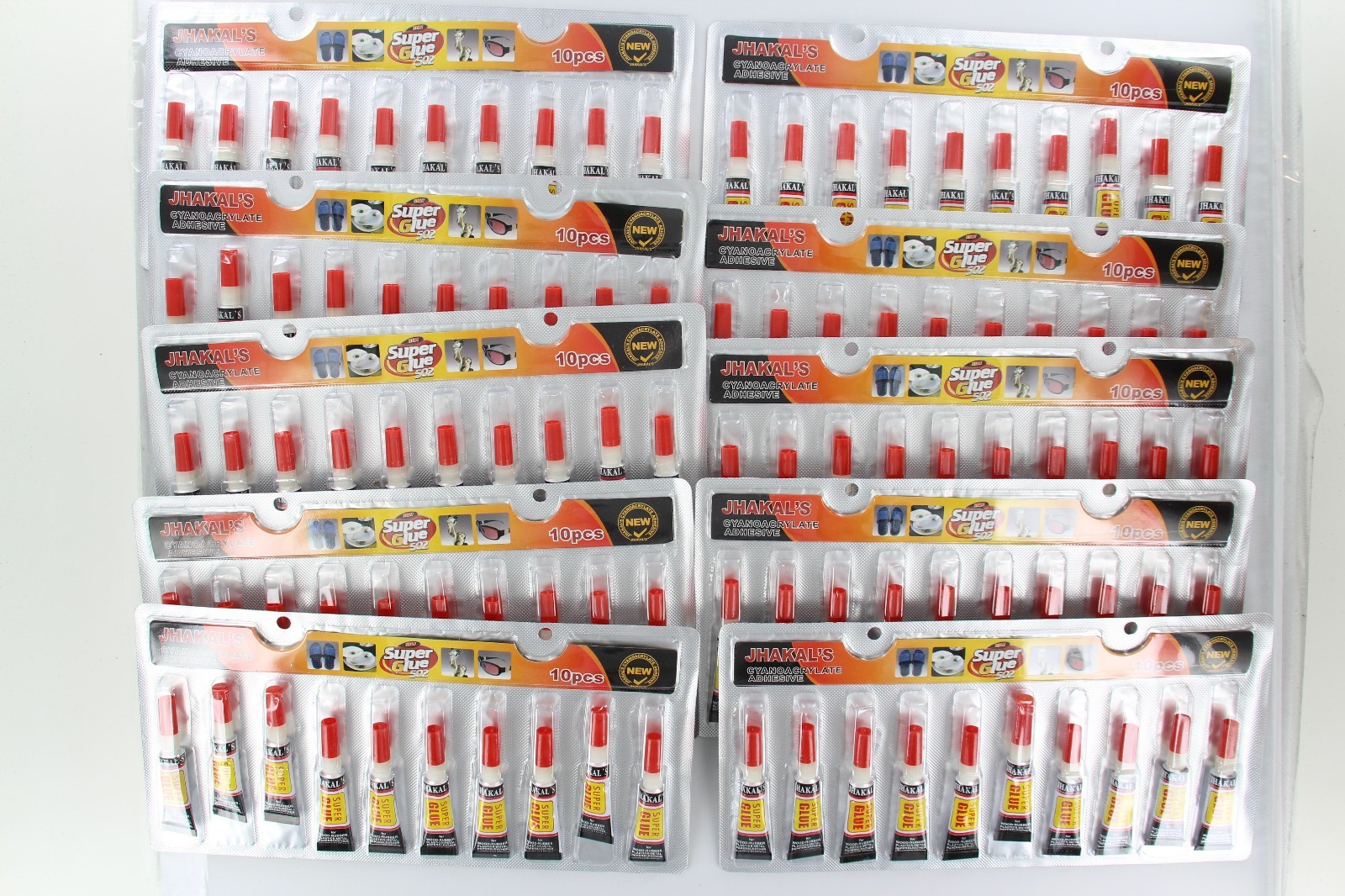 Lot of 100x Individual Tube Cyanoacrylate Adhesive General Purpose Super Glue