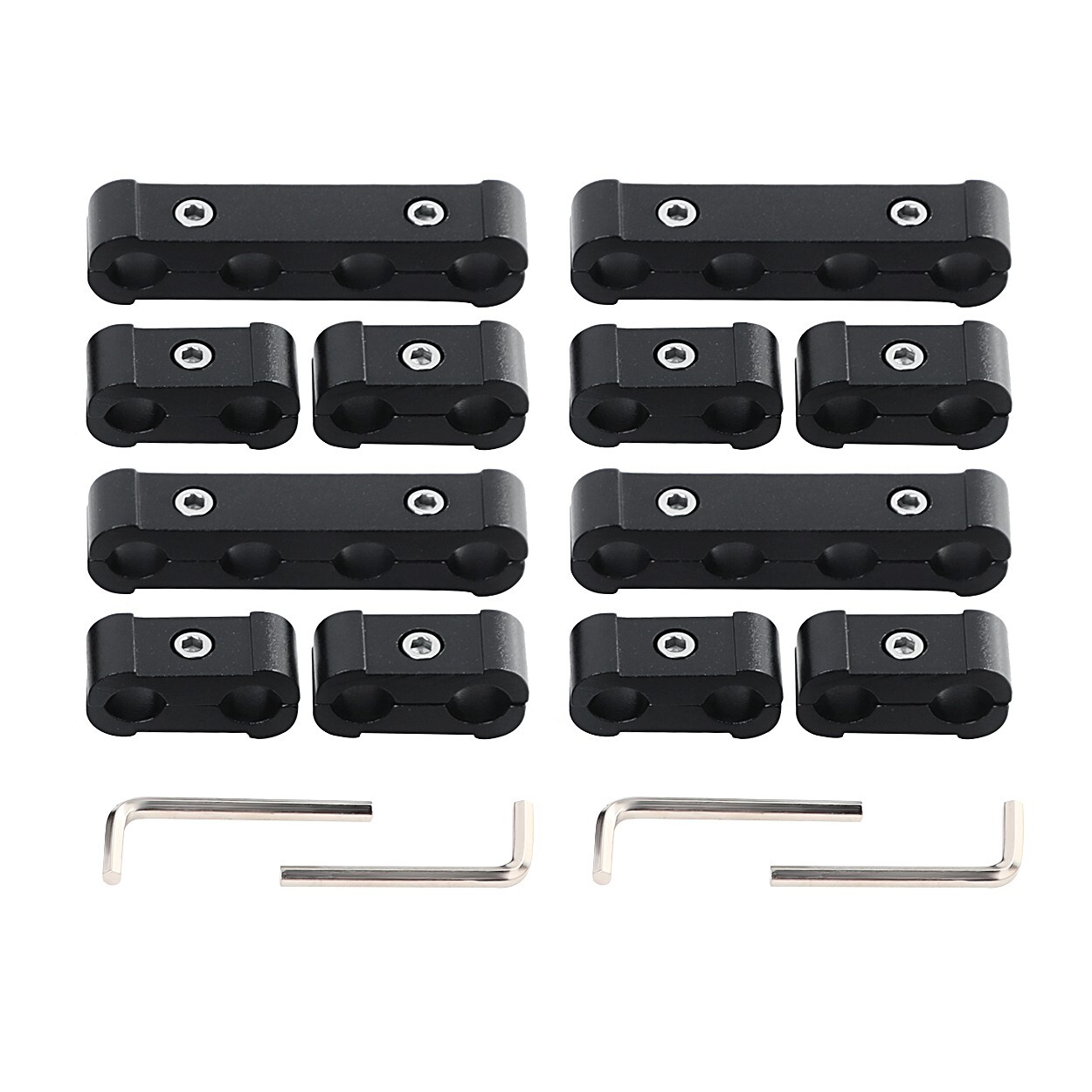12Pcs Engine Spark Plug Wire Separator Divider Suit Fits For 8mm 9mm 10mm Black