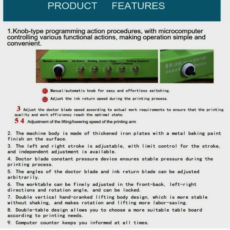 Pneumatic Screen Printer Desktop Silk Screen Printing Machine