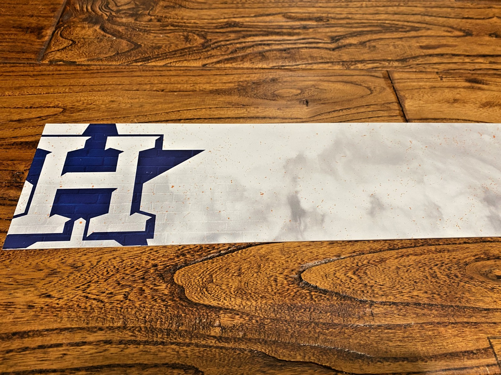 Houston Astros 2025 Locker Name Plate Blank Team Issued 22 x 4 "Built For This"