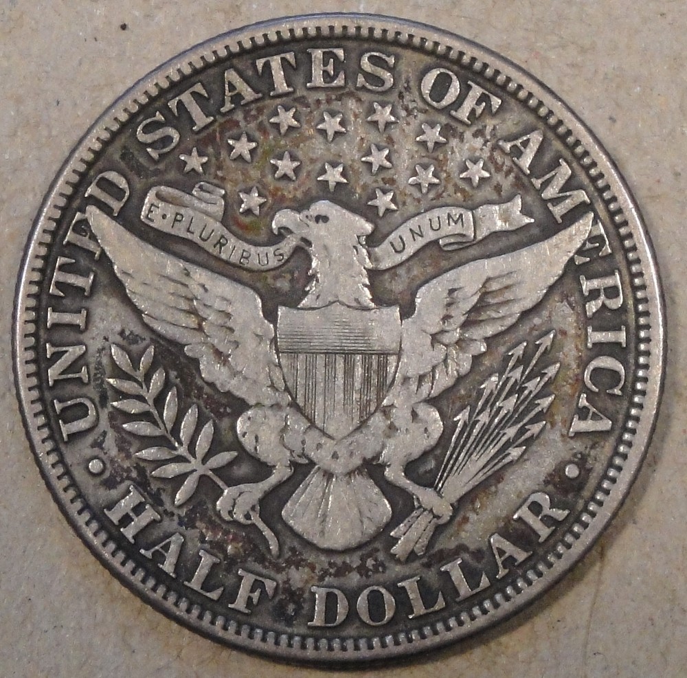 1912 Barber Half Dollar 50c VF+