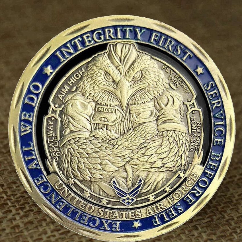 Collection Keepsake U.S.AF Core Values Air Force Military Challenge Coin