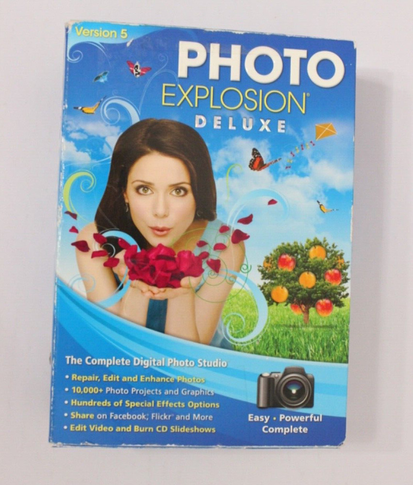 Photo Explosion Deluxe Version 5 for PC Windows - Open Box