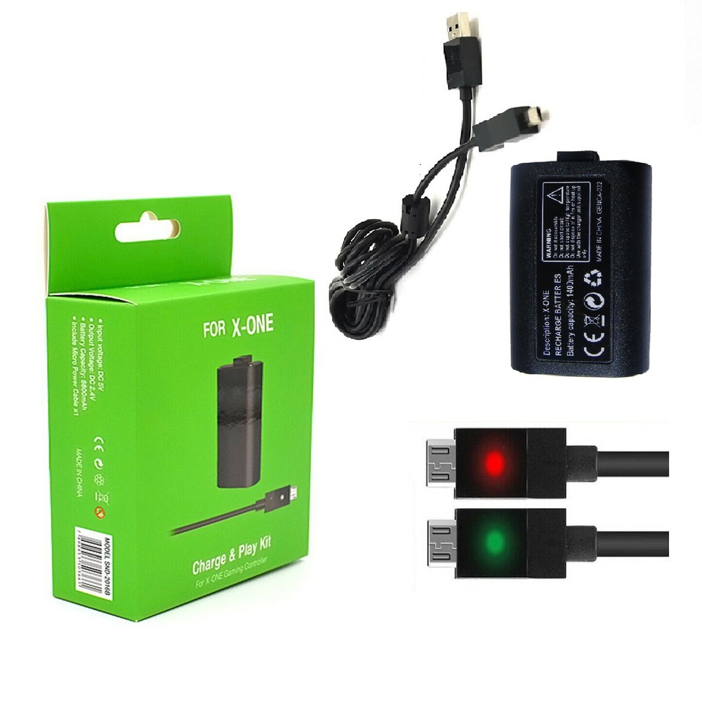 Rechargeable Battery&USB Charging Cable for X box One/S Slim Wireless Controller