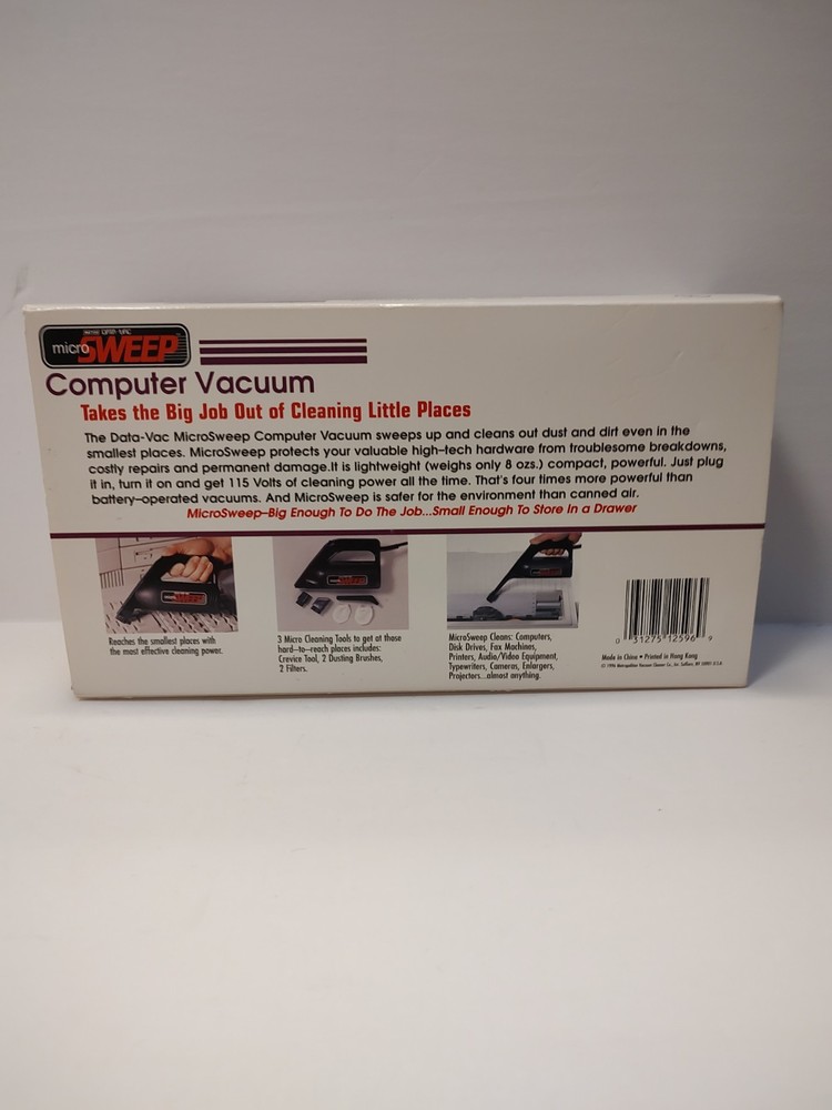 DATAVAC PC Micro Sweep Cleaner Computer Vacuum 115 Volts