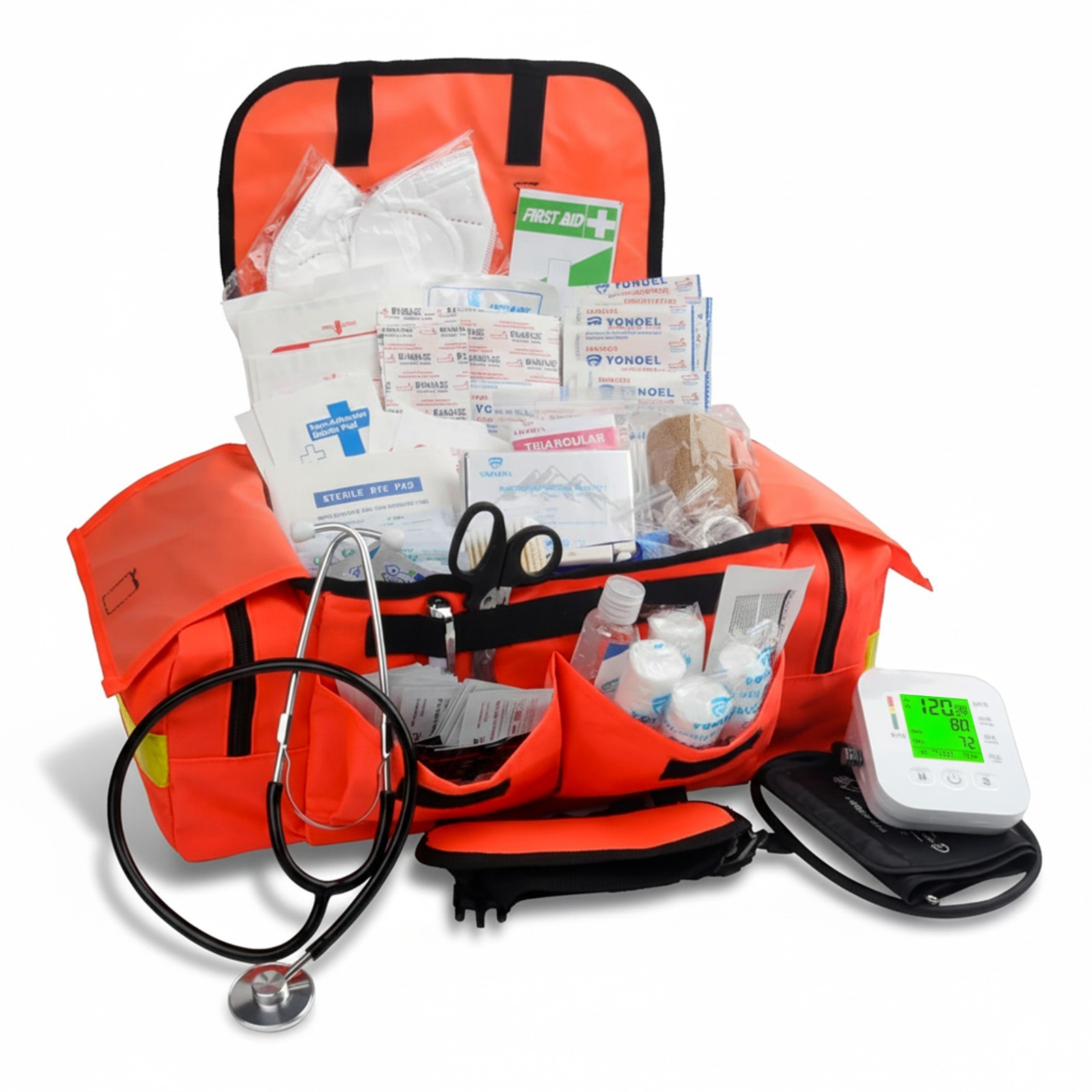 EMT 1st Emergency Responder First Aid Kit | Medical Trauma Bag for Disaster Prep