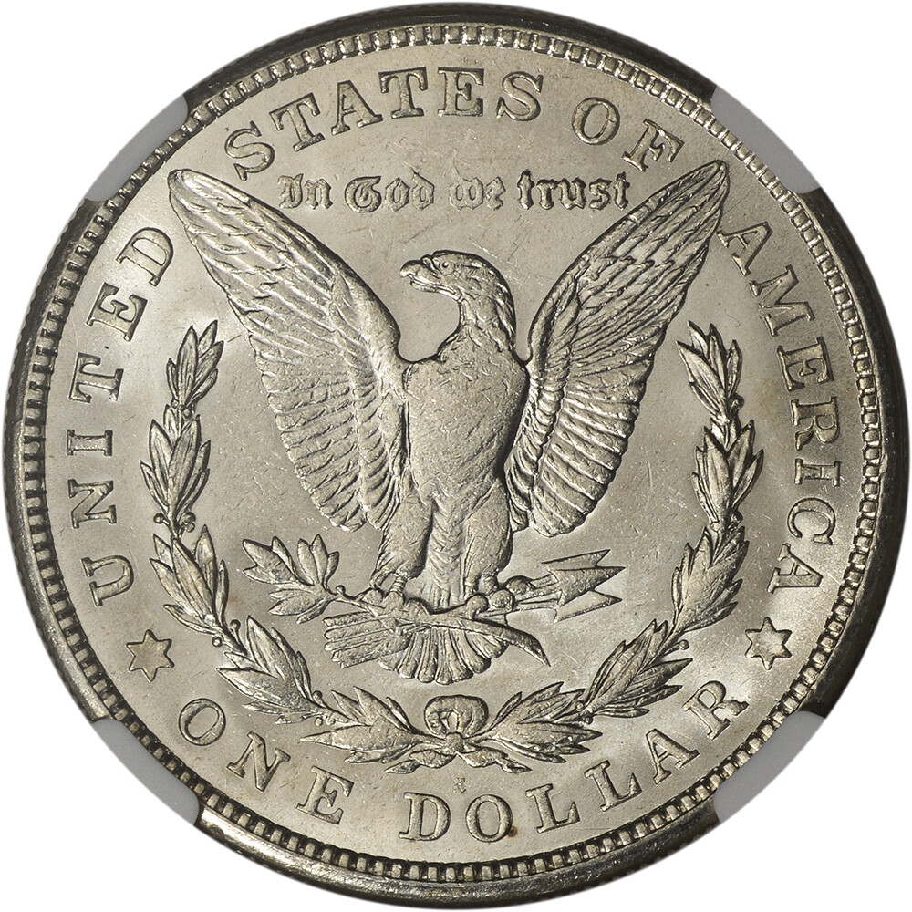 1921-S US Morgan Silver Dollar $1 - NGC Brilliant Uncirculated