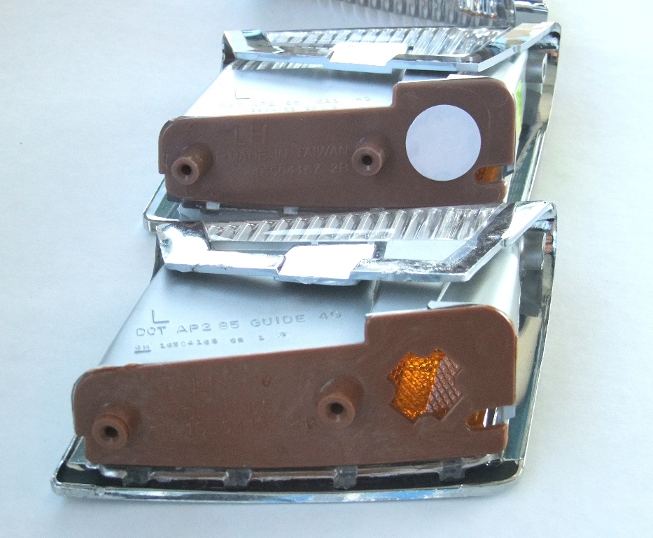 1984-87 Turbo T-type Regal Grand National Front Marker Light Lens Set Chrome