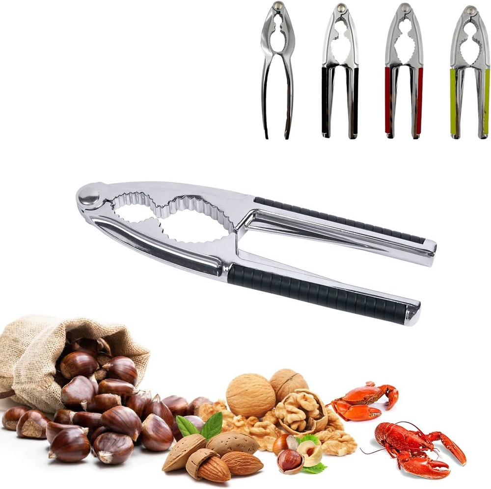Nut Cracker, Heavy Duty Shell Cracker, Non-slip Handle, For All Nuts & Seafood