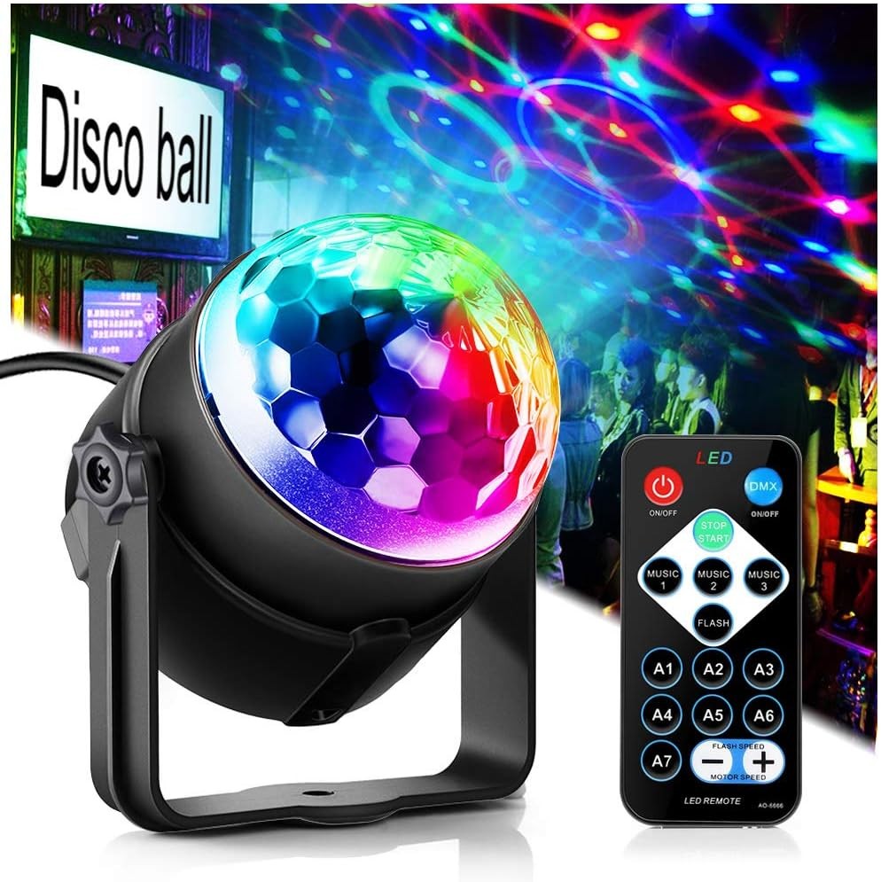 Party Disco Ball Dj Dance Lights Strobe ball light, New Black