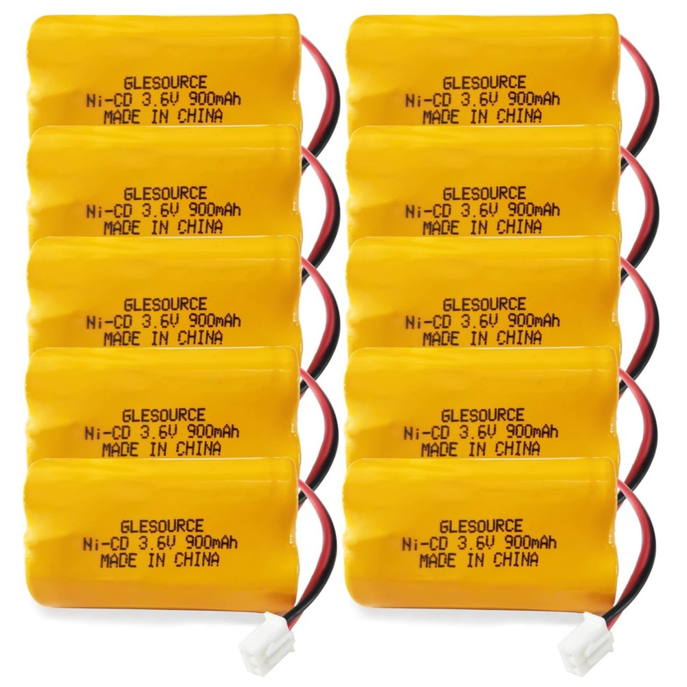 3.6V 900mAh Ni-Cd Exit Sign Emergency Light Battery, Replacement for Exitroni...