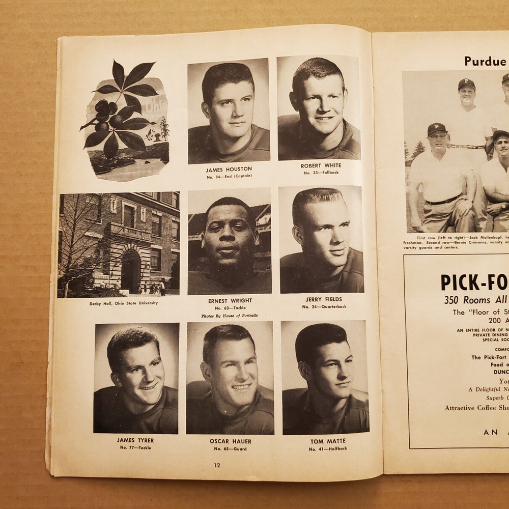 1189----1959 Ohio St at Purdue FB program - Homecoming Game