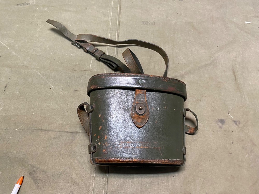 ORIGINAL WWII US ARMY M17 OFFICER NCO BINOCULARS LEATHER CARRY CASE