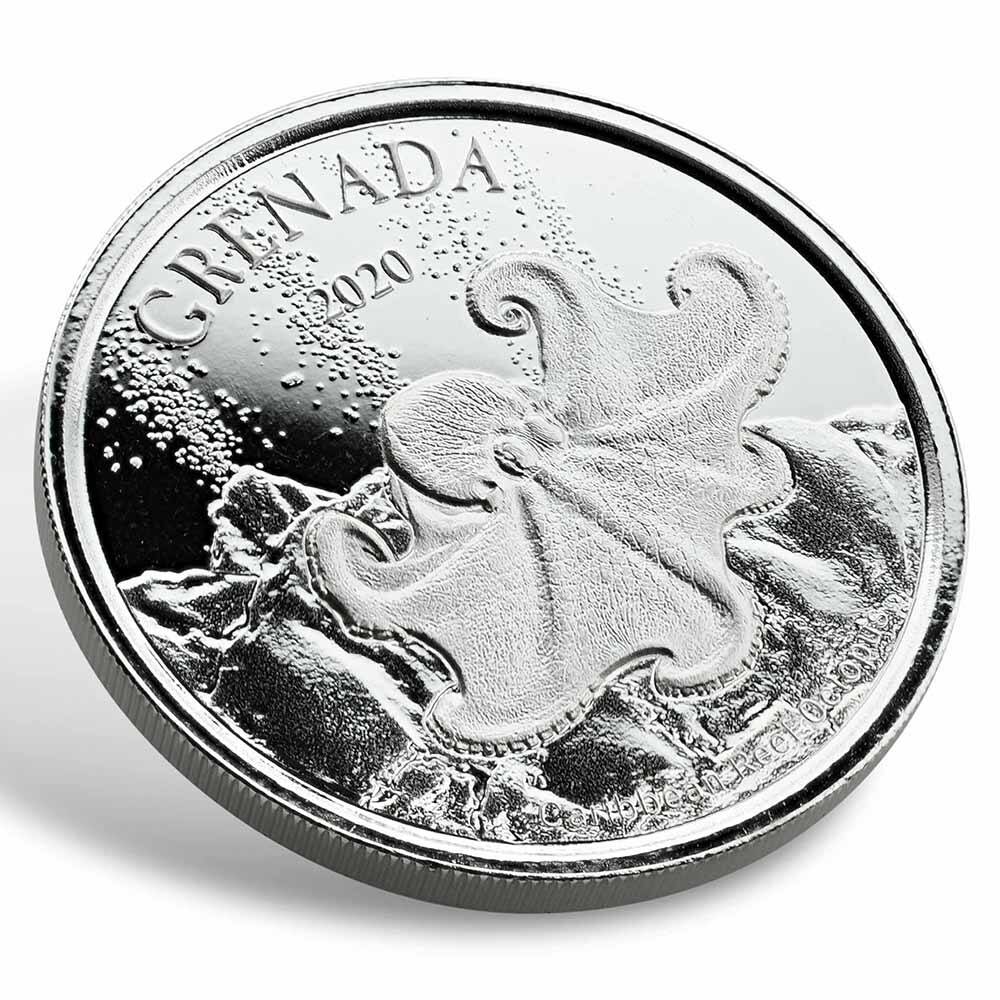 2020 EC8 Grenada Octopus 1 oz Silver BU
