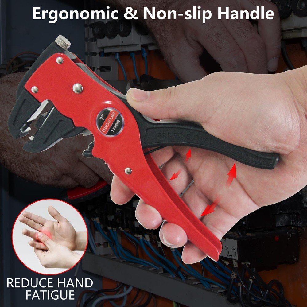 WISEUP Automatic Quick Strip Wire Stripper and 2 in 1