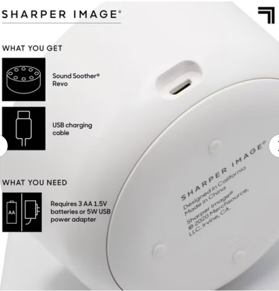Sharper Image Sleep Therapy White Noise Machine