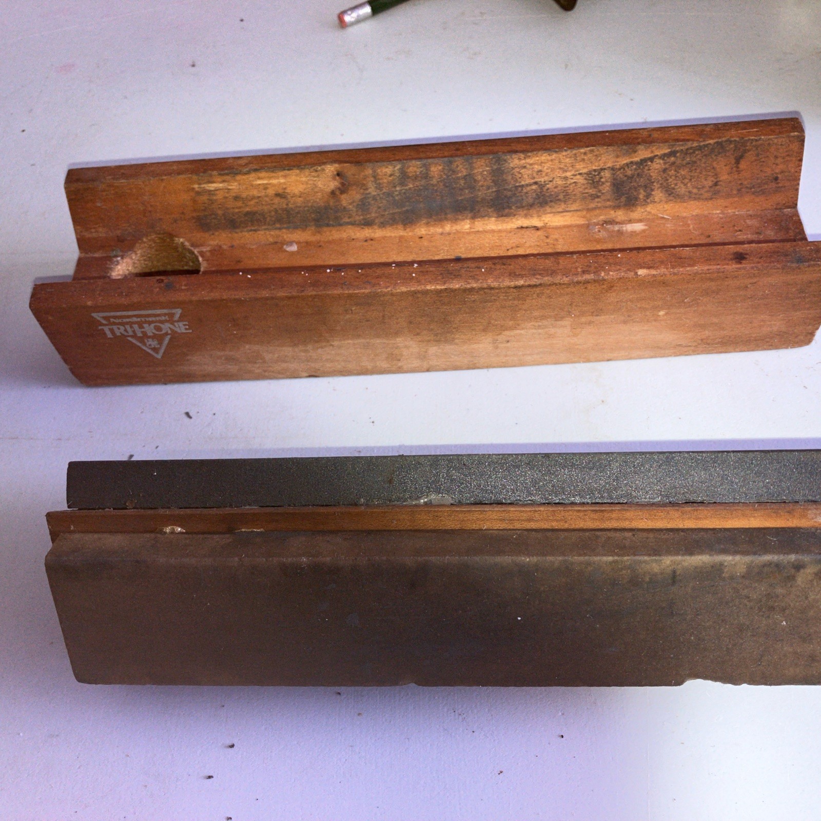 Vintage Smith Tri-Hone 3 Sharpening Stone System Corse Fine