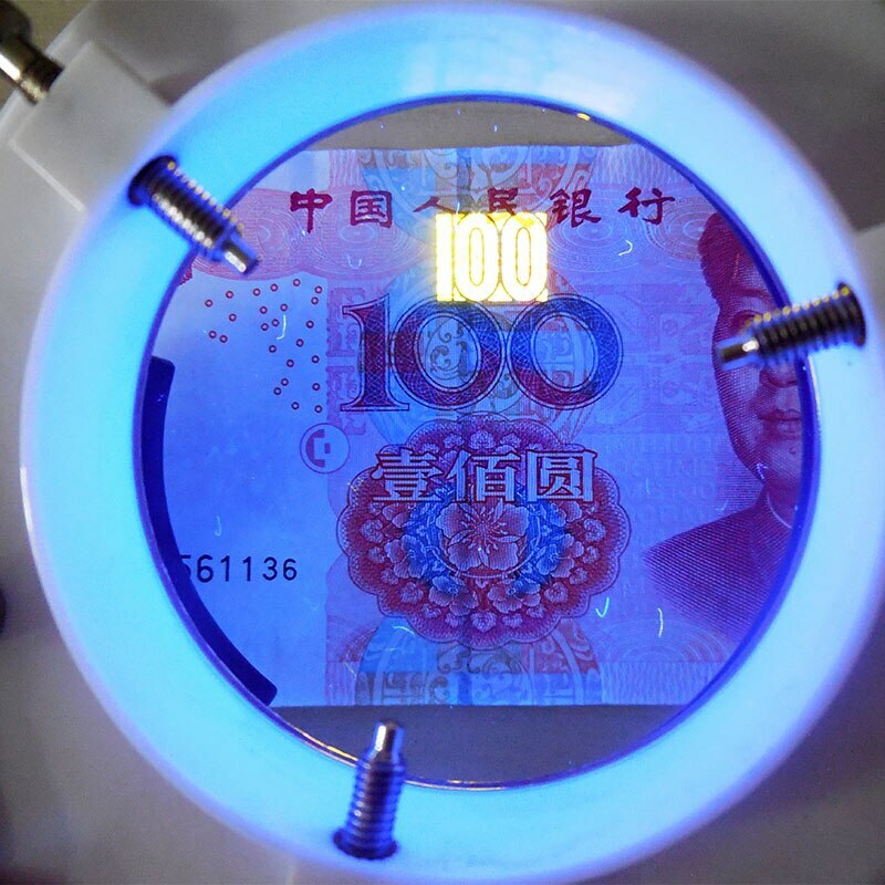 8W 220V Microscope Purple UV Fluorescent Ring Lamp Light Source