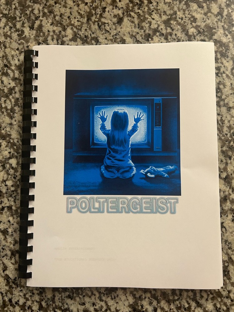 Poltergeist Horror Movie Script Reprint Full Screenplay Script
