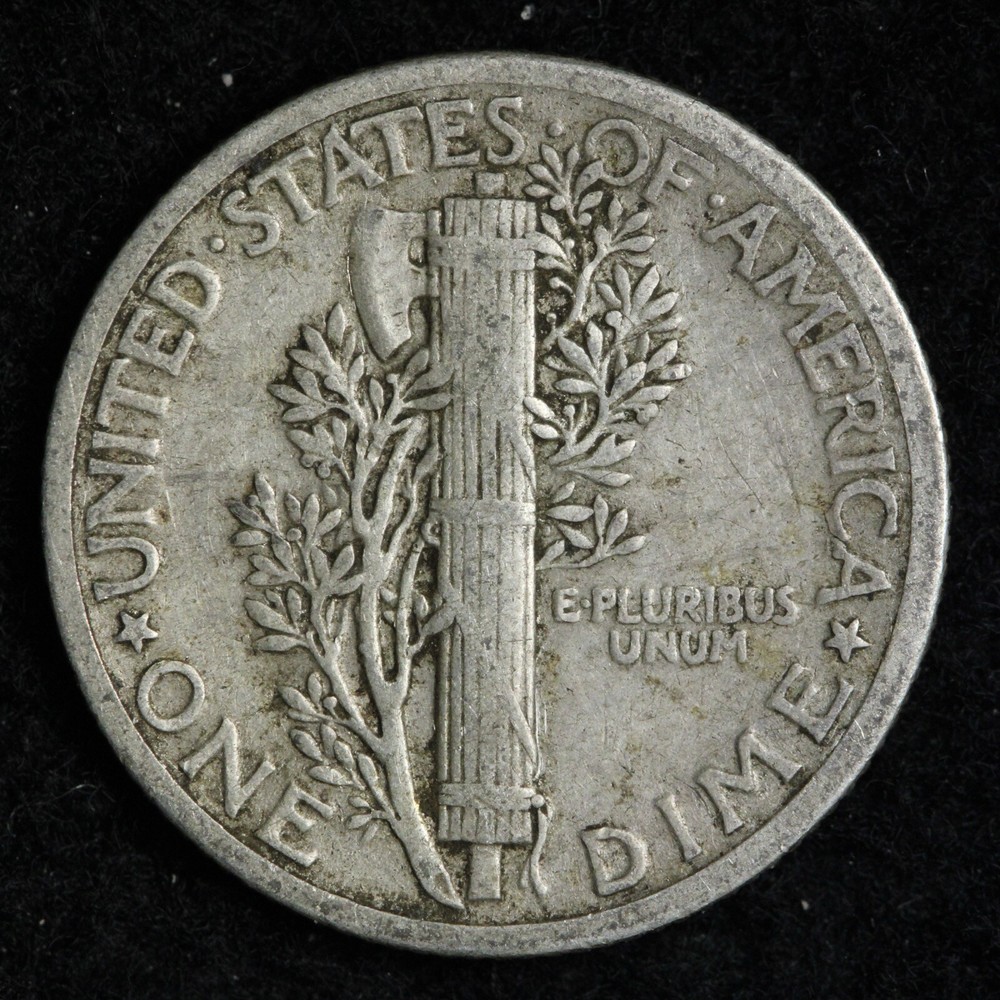 1925 Mercury Silver Dime CHOICE XF E346 SN