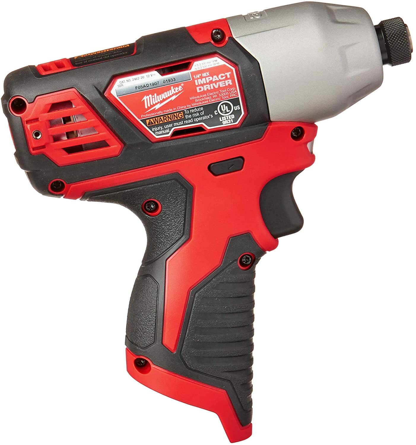 New Milwaukee 2462-20 M12 12V 12 Volt 1/4" Hex Impact Driver