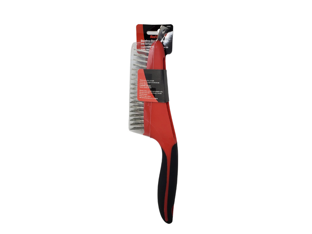 Red Devil - 13" Stainless Steel Wire Brush and Scraper