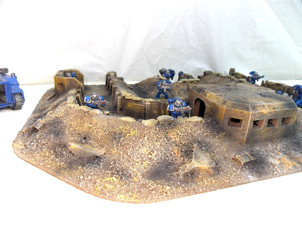 WARGAMING TERRAIN PAINTED ADVANCE ORDERS TRENCH SYSTEM