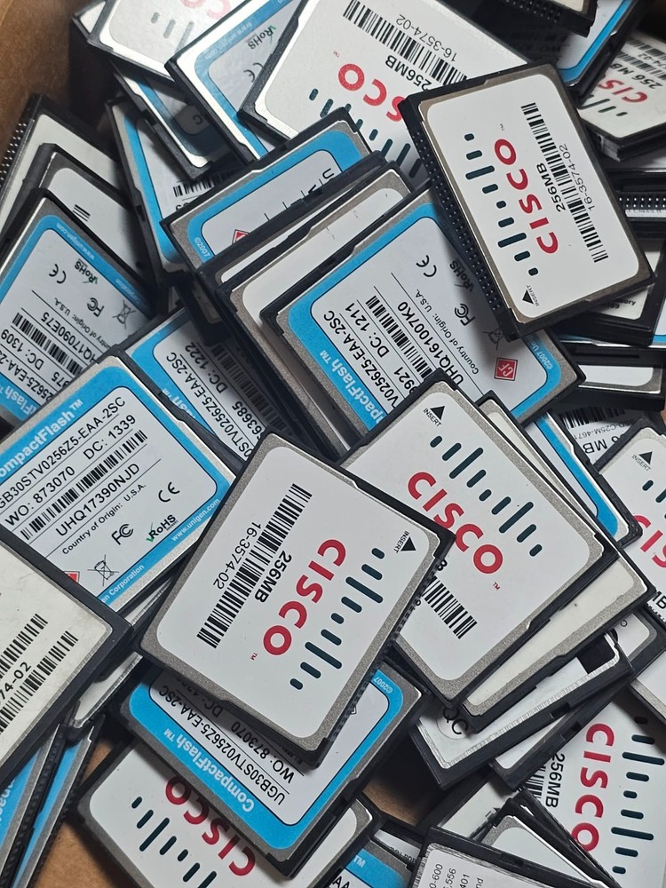 70x Lot - Clean Pulls - CISCO COMPACT FLASH 16-3574-02 256MB