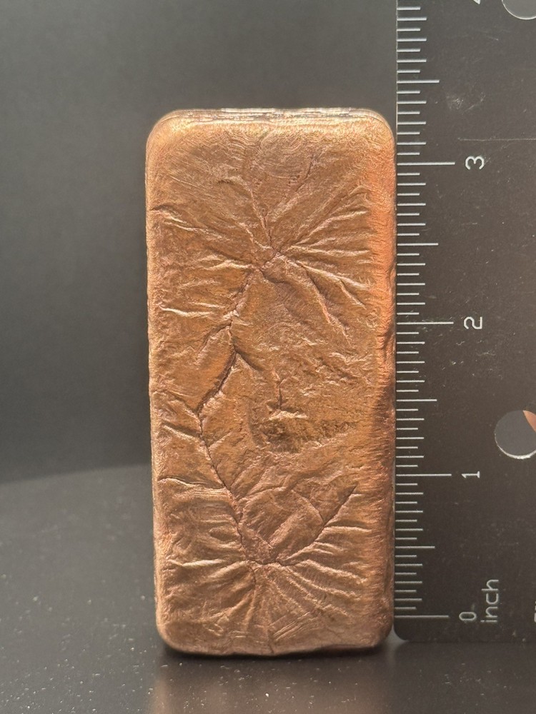 1.1 Lb Hand Poured Copper Bar