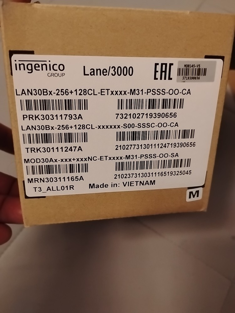 8xIngenico Lane 3000/Open Box No Cables