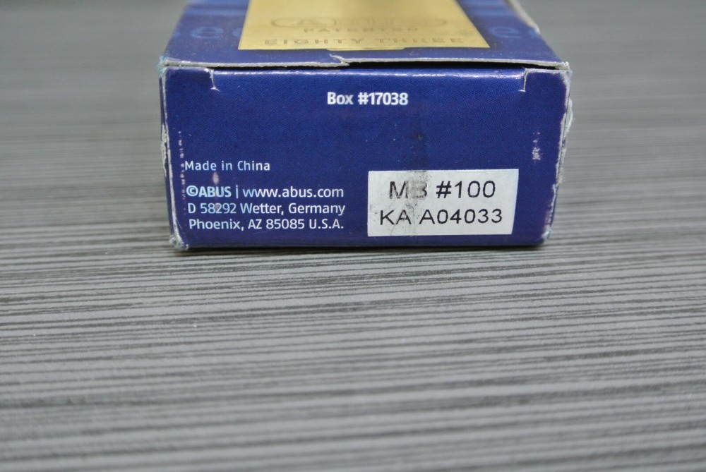 Abus 83/45 Solid Brass Rekeyable Padlock MB 100