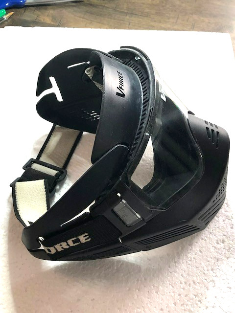 V-FORCE PAINTBALL MASK BLACK- GREAT CONDITION