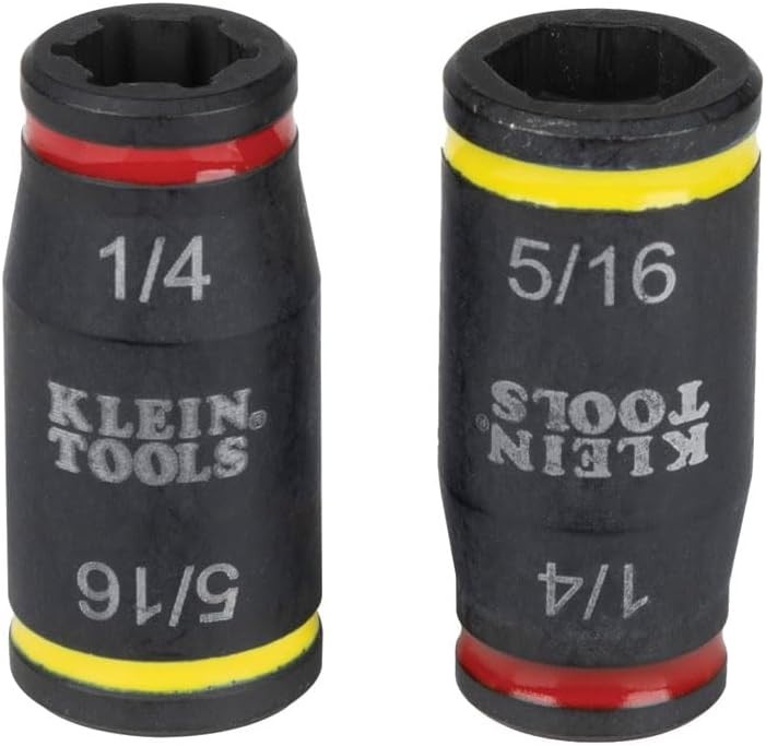 Compact 2-Piece Impact Driver Set: 3-in-1 Flip Socket for Ultimate Flexibility
