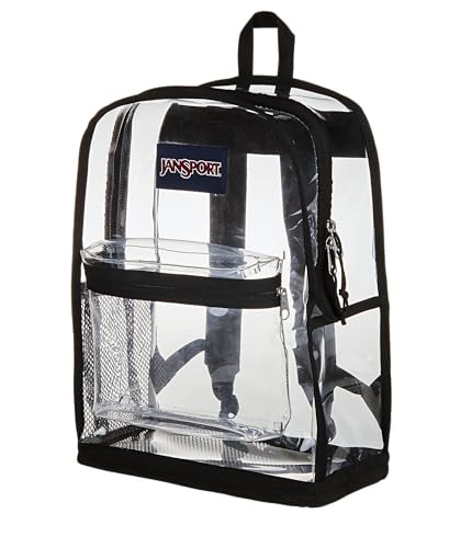 JanSport Clear Pack – 25.5L Transparent Backpack, Large Main Large,