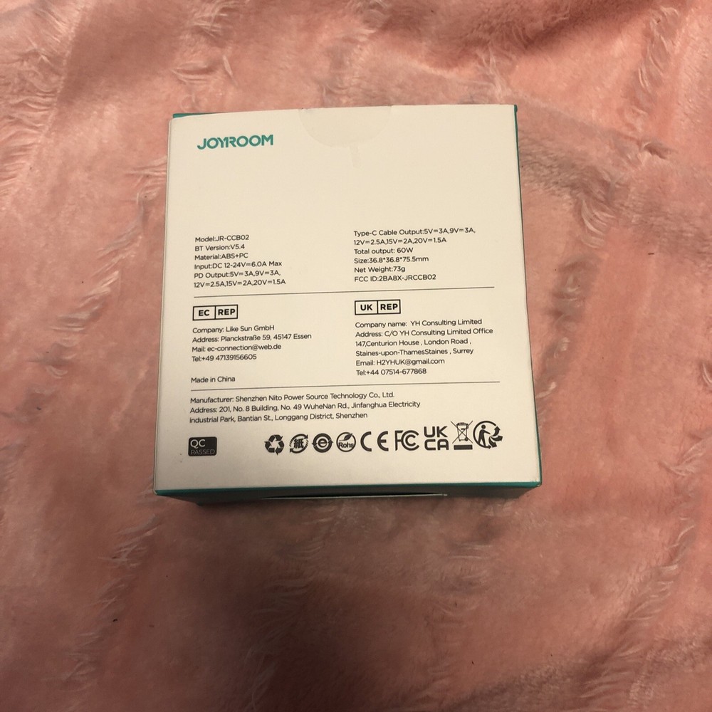 Bluetooth 5.4 Car Adapter 60W FM Transmitter PD 30W & Type C Coiled Cable