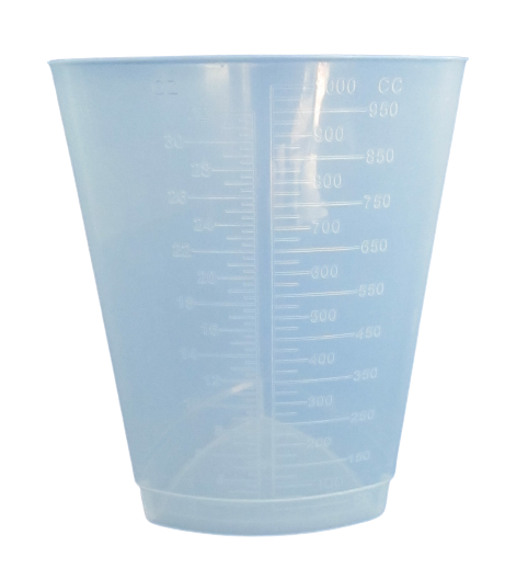 Medegen Polypropelene Triangular Graduated Measuring Container 32oz/1000cc