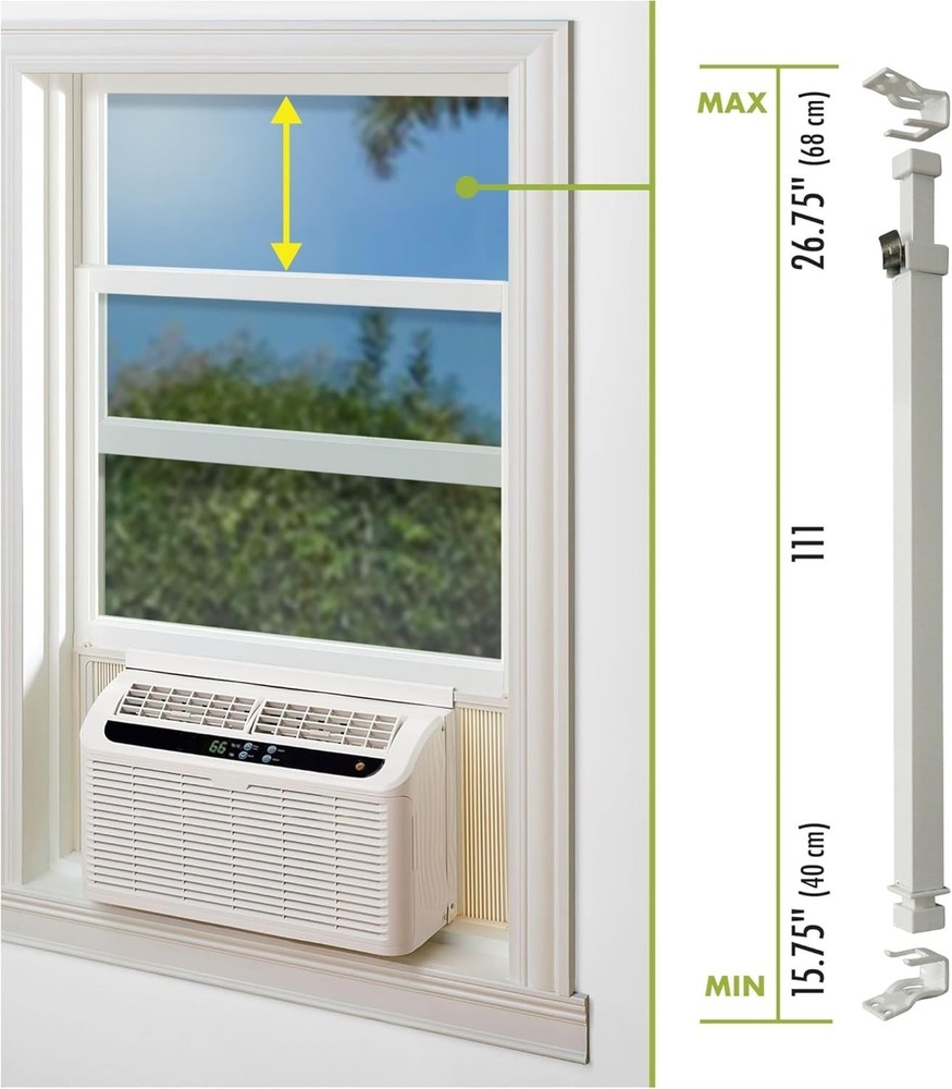 2 PACK Sliding Window Bar or Patio Door Window Bars with Proof Lock, Extendable