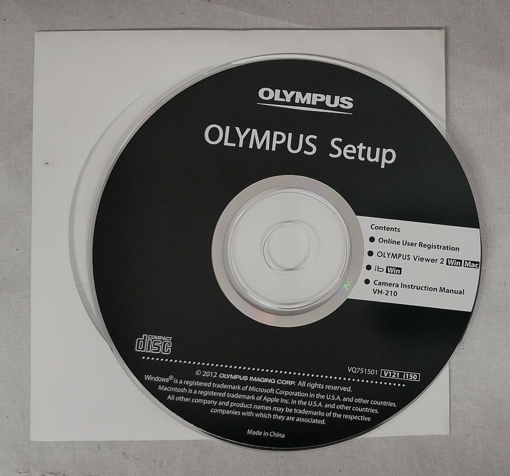 Olympus VH-210 Setup CD