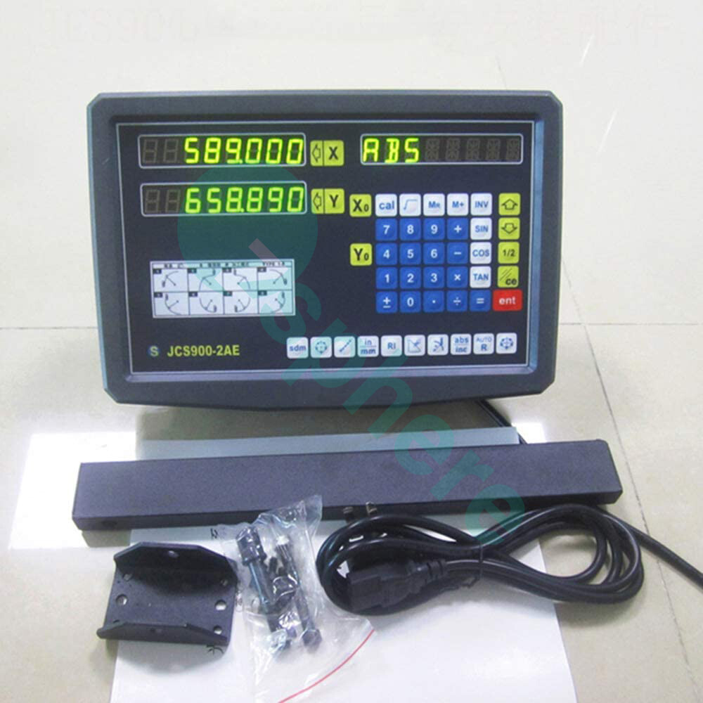 2 Axis DRO Digital Readout Linear Scale For Milling Lathe Machine High Precision