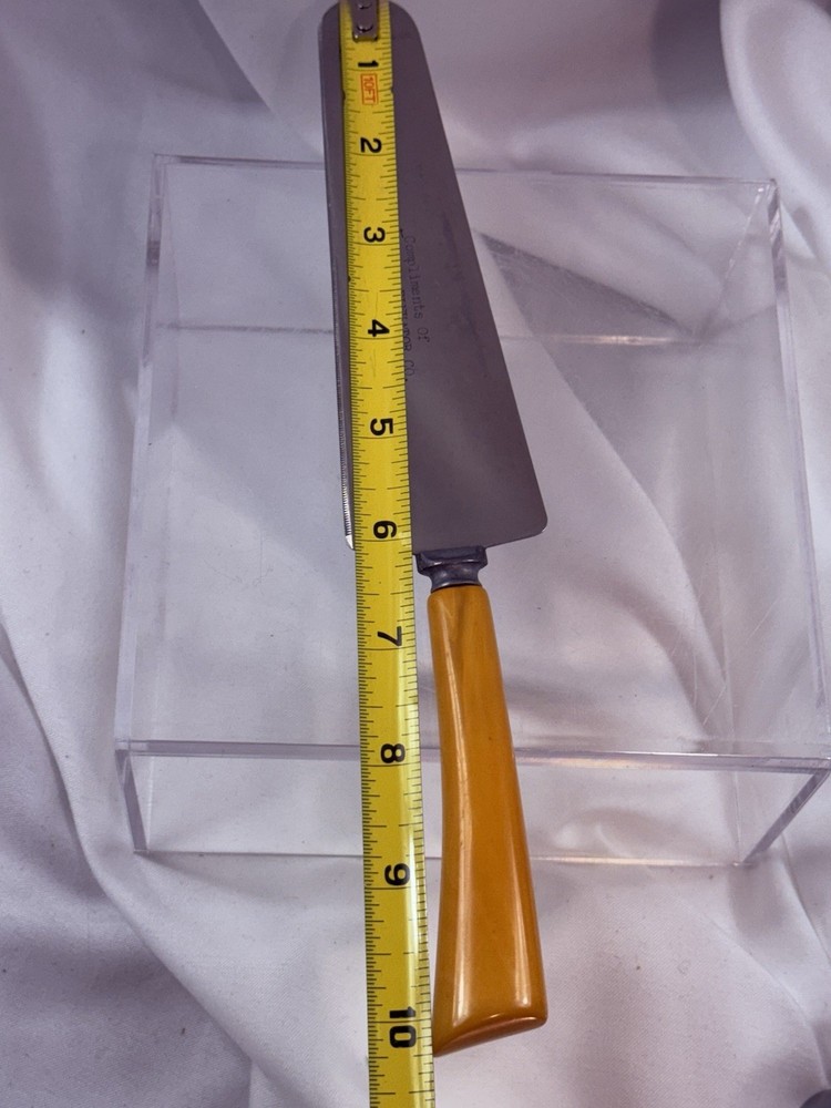Advertising Cake Cutter Server Garvin Co Op Elevator Bakelite Handle