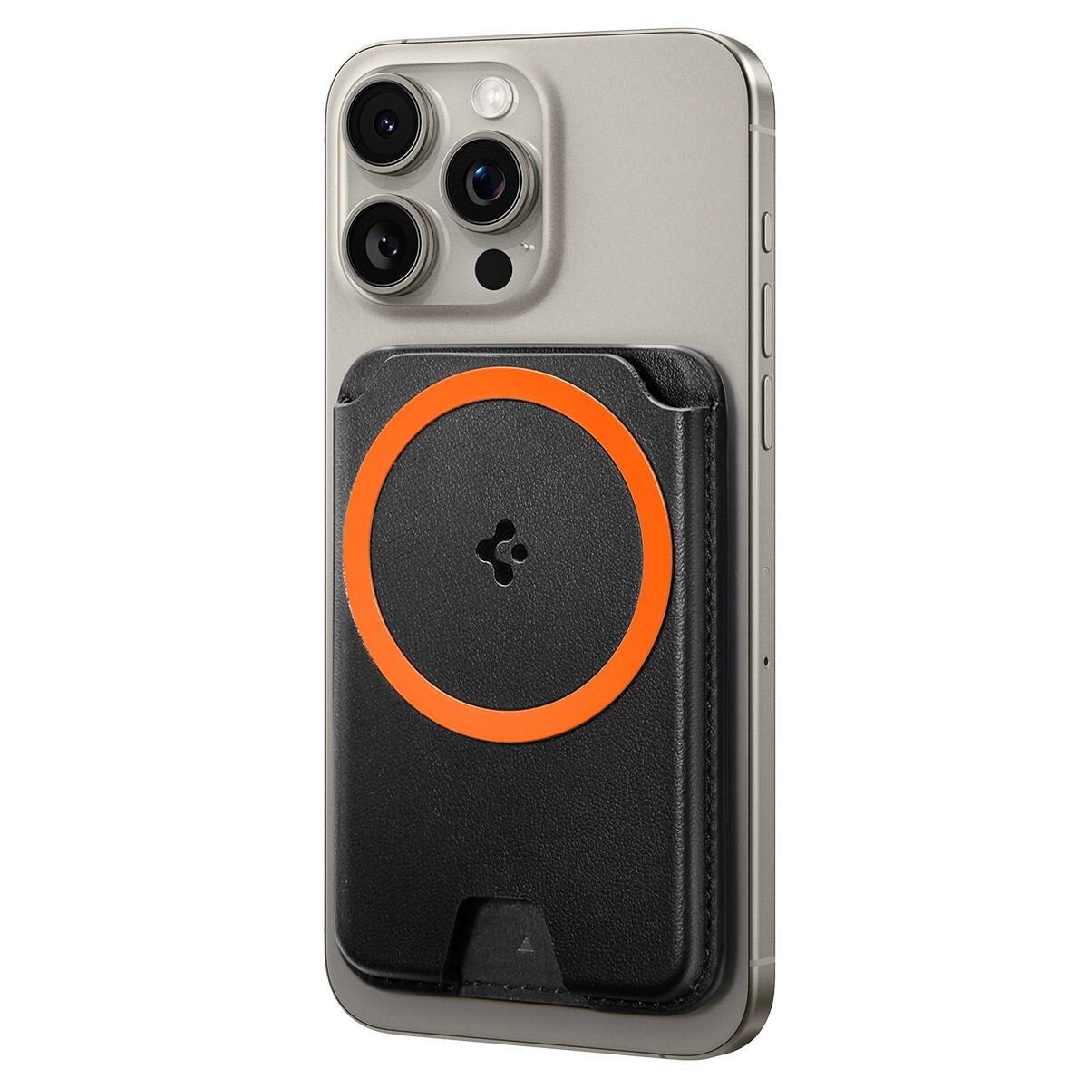 For iPhone | Spigen MagSafe Card Holder Valentinus Dual Magnets 3 Cards MagFit+