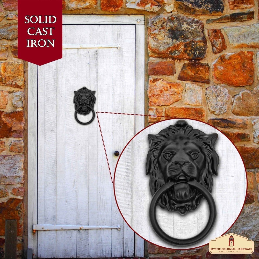 Door Gate Knocker Lion Mouth Handle Pull Home D?cor Accessory Building Hardware