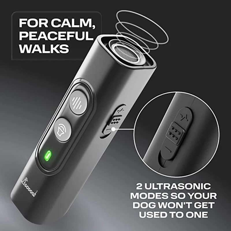 2025 Dog Repellent Ultrasonic Dog Repeller Ultrasonic Bark Deterrent 25 Ft Range